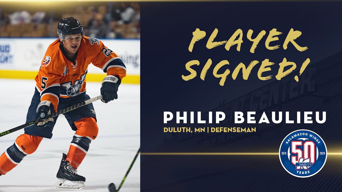 K-WINGS SIGN DEFENSEMAN PHILIP BEAULIEU