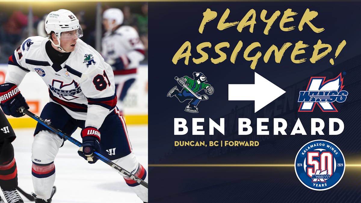 KALAMAZOO RECEIVES FORWARD BEN BERARD FROM ABBOTSFORD (AHL)