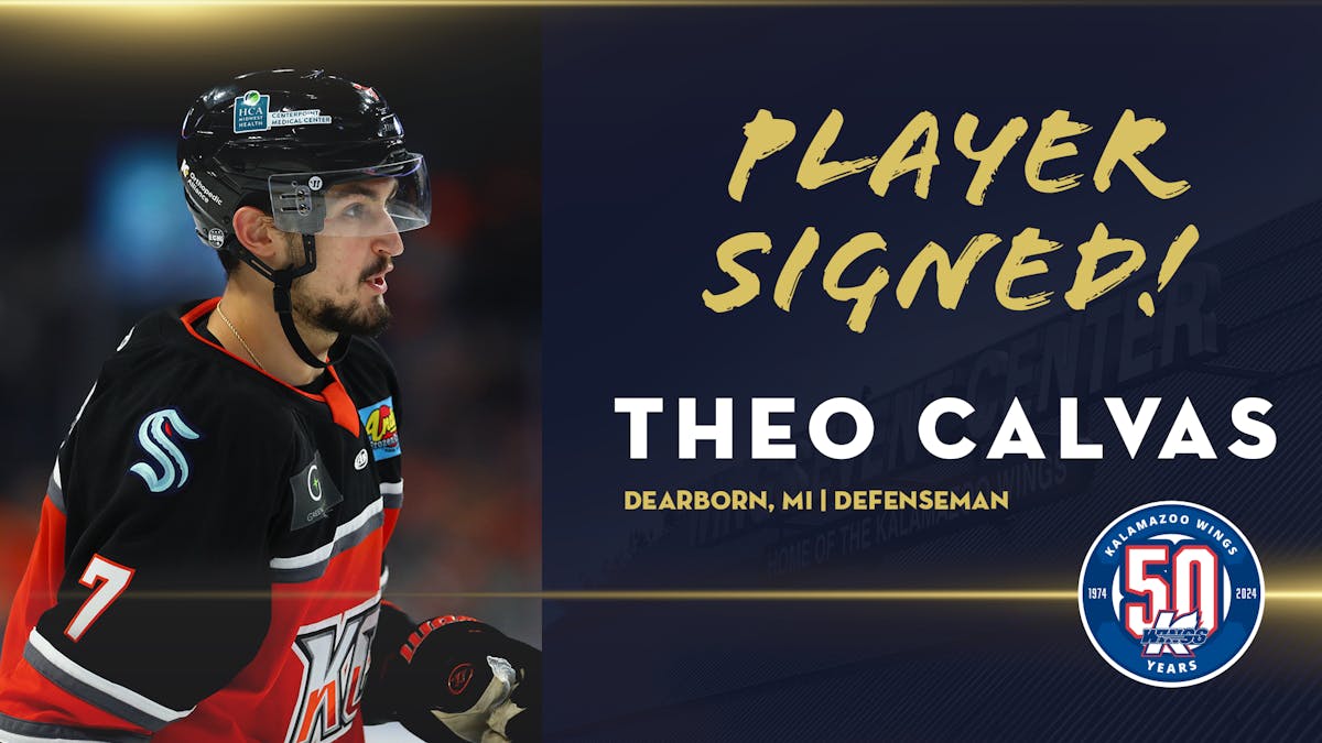K-WINGS SIGN DEFENSEMAN THEO CALVAS