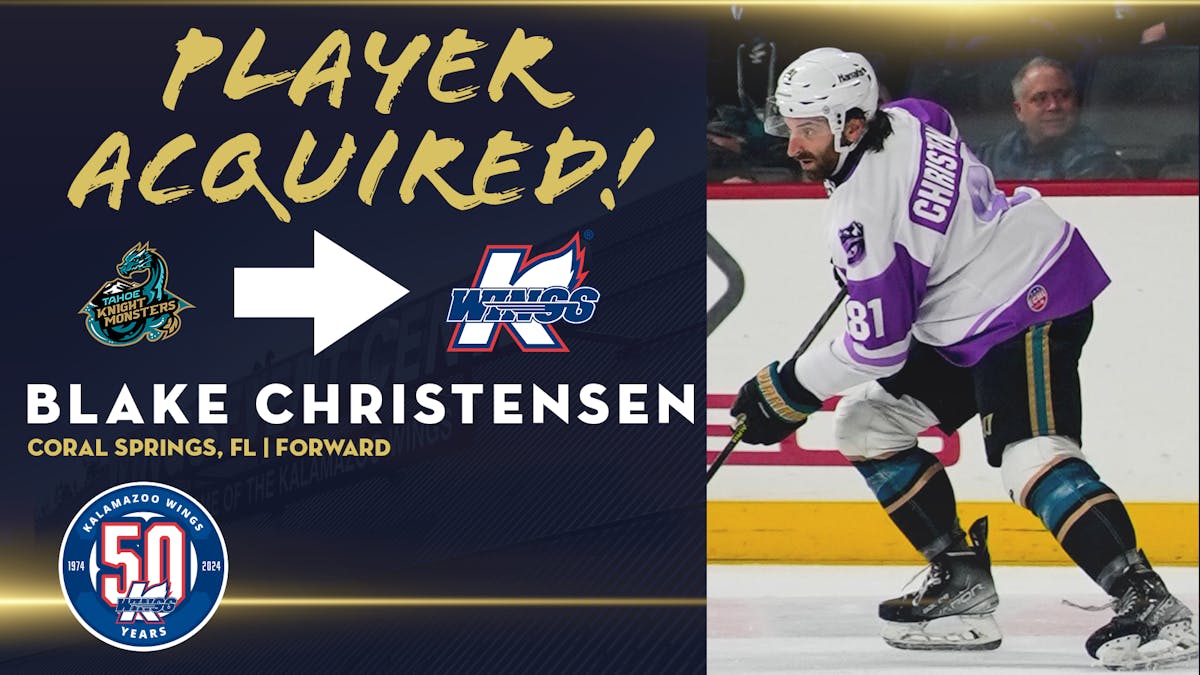K-WINGS ACQUIRE FORWARD BLAKE CHRISTENSEN FROM KNIGHT MONSTERS