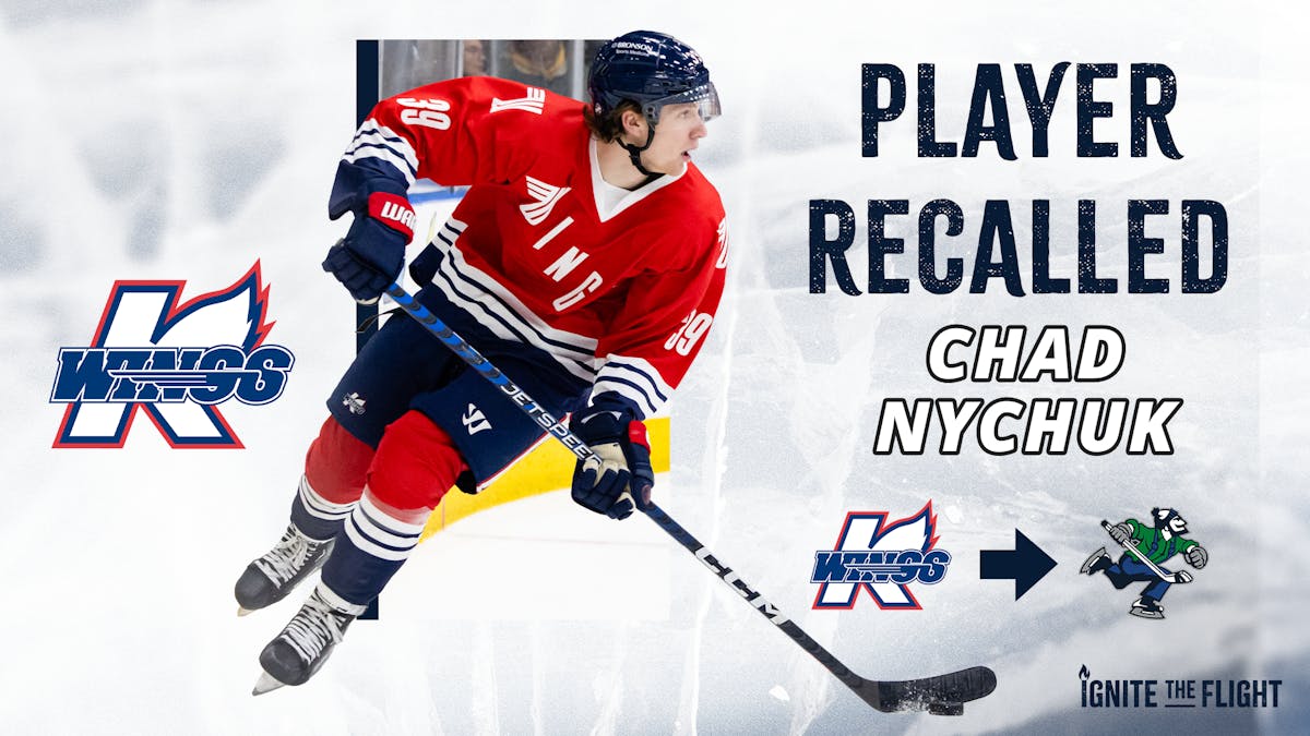 K-WINGS RETURN DEFENSEMAN CHAD NYCHUK TO CANUCKS (AHL)