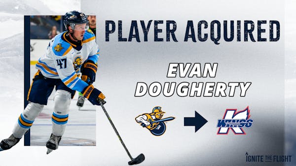 KALAMAZOO ACQUIRES HOMETOWN ROOKIE IN DOUGHERTY, CALISTI RECALLED FROM LOAN