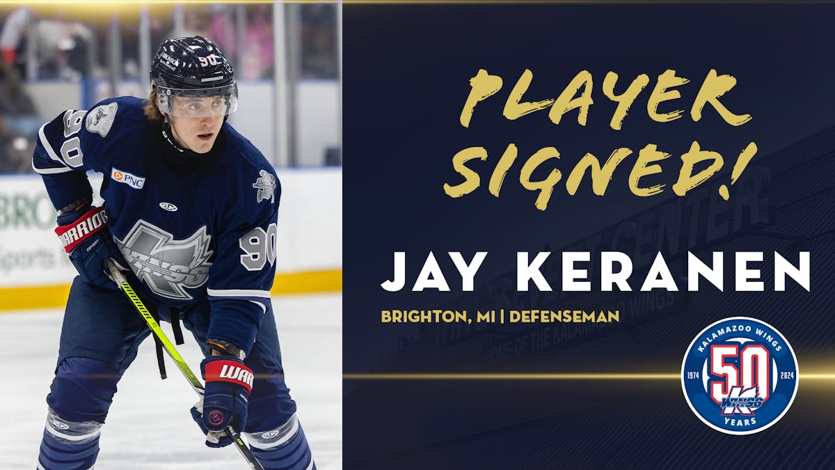 K-WINGS INK DEFENSEMAN JAY KERANEN