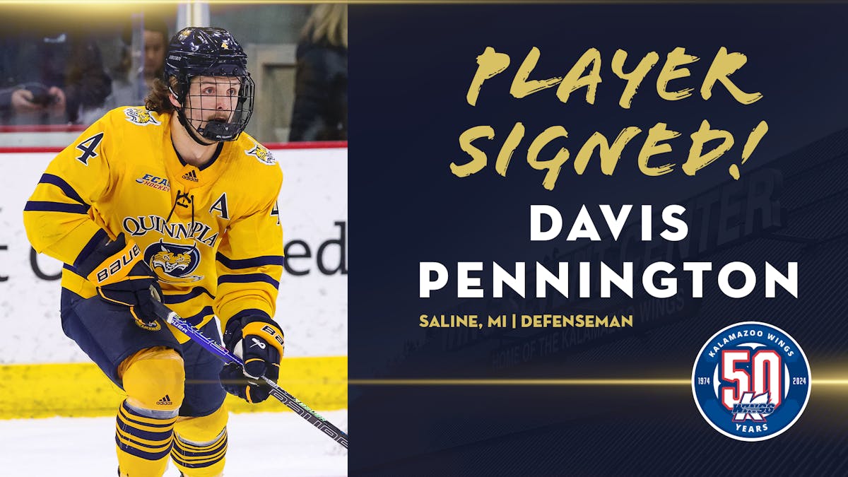 K-WINGS SIGN ROOKIE DEFENSEMAN DAVIS PENNINGTON