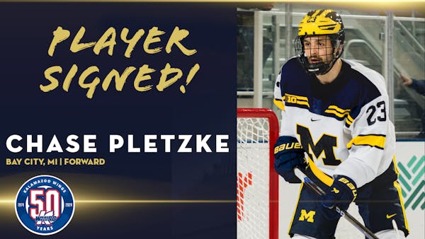 K-WINGS SIGN MICHIGAN FORWARD CHASE PLETZKE