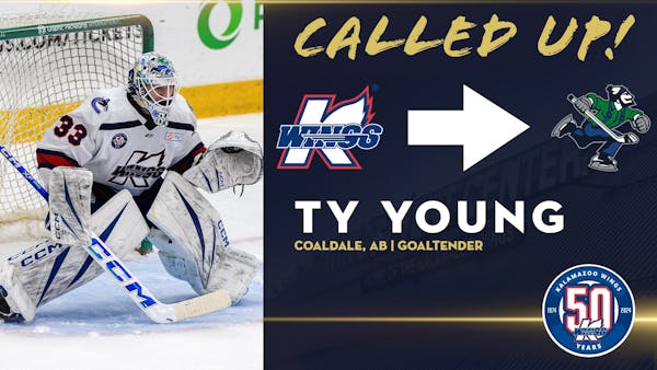 TY YOUNG RECALLED FROM LOAN BY CANUCKS (NHL)