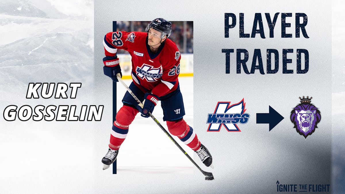 K-WINGS TRADE D-MAN KURT GOSSELIN TO ROYALS FOR FUTURES