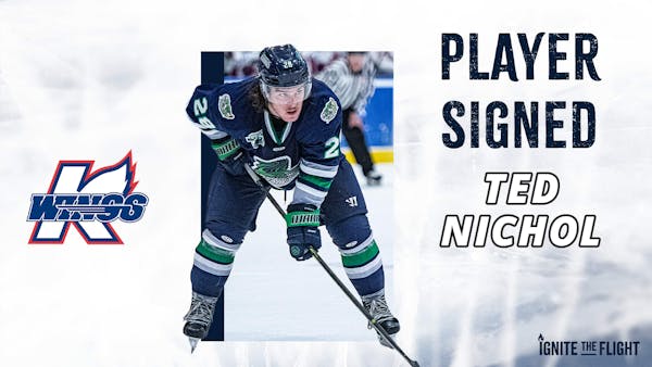 K-WINGS SIGN ROOKIE FORWARD TED NICHOL
