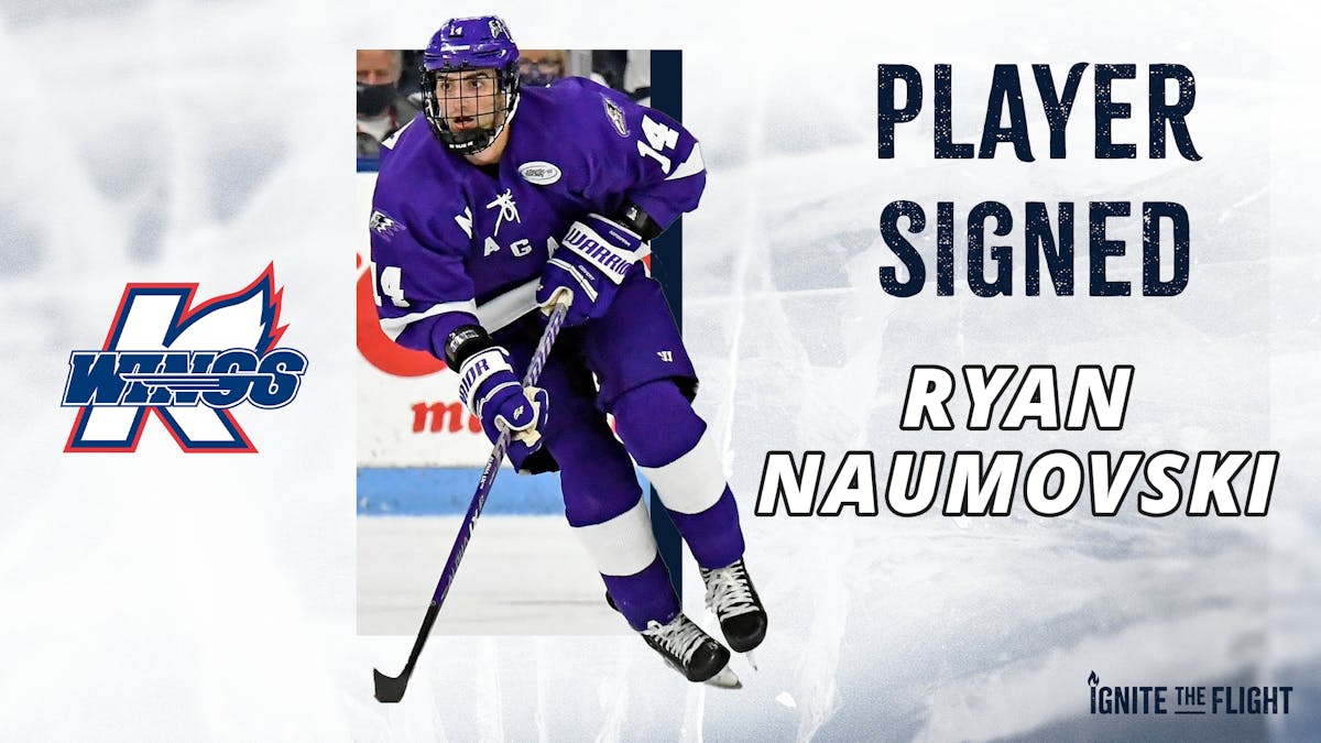K-WINGS SIGN ROOKIE FORWARD RYAN NAUMOVSKI