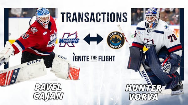 K-WINGS’ VORVA RETURNS, CAJAN RECALLED BY MONSTERS (AHL)