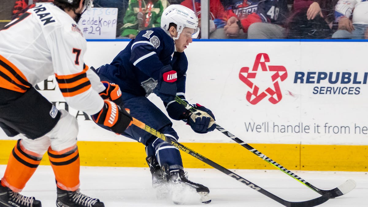 K-WINGS BATTLE KOMETS, COME UP JUST SHORT AT HOME