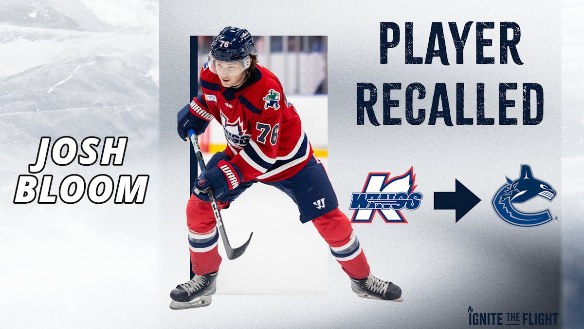 KALAMAZOO FORWARD JOSH BLOOM RECALLED BY VANCOUVER (NHL)