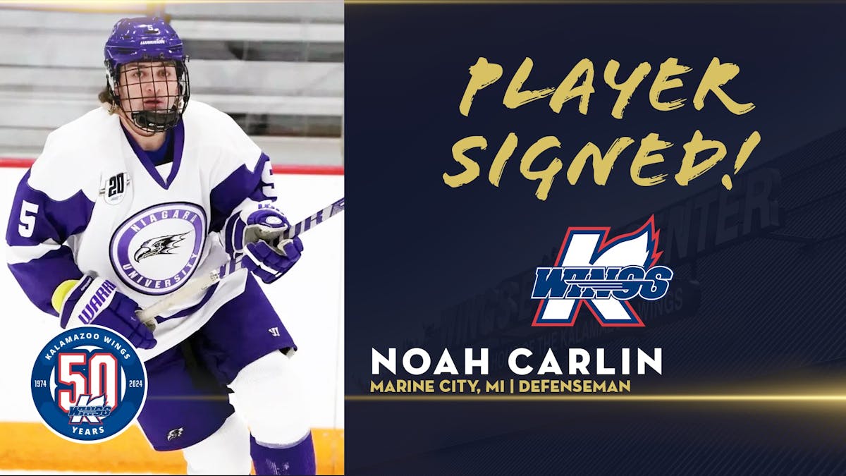 K-WINGS ADD ROOKIE DEFENSEMAN NOAH CARLIN