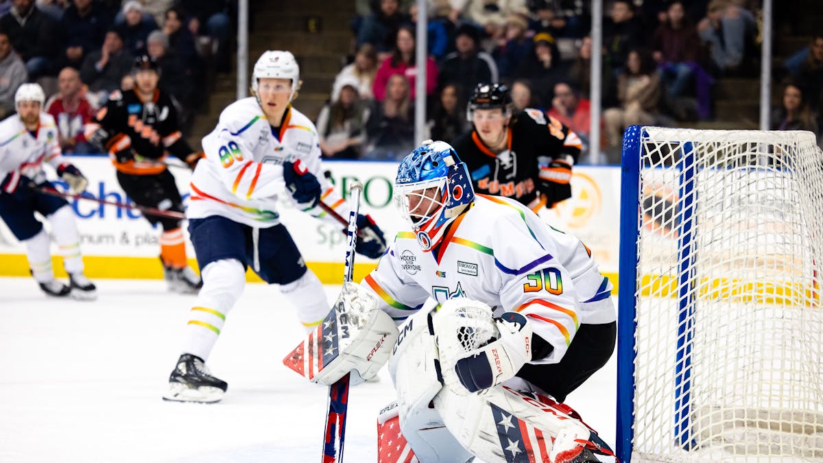 K-WINGS CELEBRATE ‘HOCKEY FOR HER,’ COME UP JUST SHORT VERSUS KOMETS AT HOME
