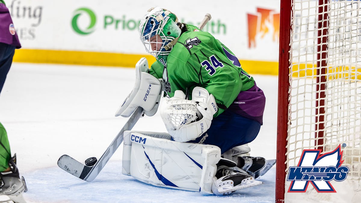 K-WINGS’ LEMIEUX ECHL/WARRIOR HOCKEY GOALTENDER OF THE WEEK