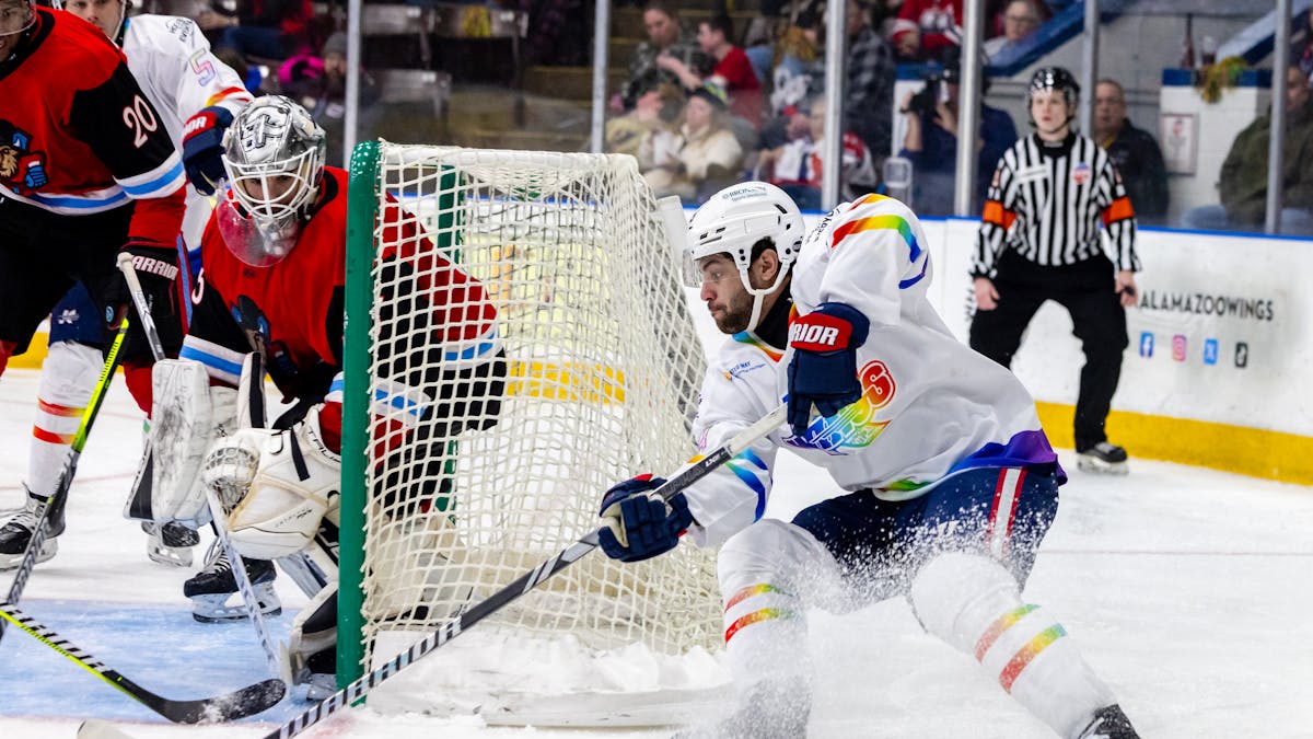 K-WINGS FALL TO BISON ON RAINBOW ICE