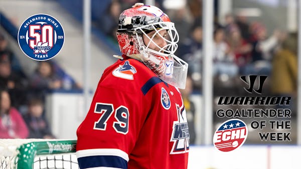 K-WINGS HUNTER VORVA NAMED WARRIOR HOCKEY ECHL GOALTENDER OF THE WEEK