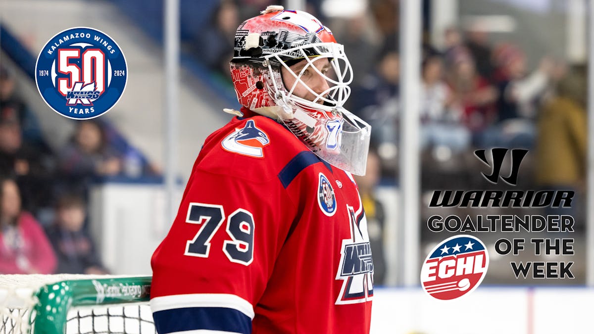 K-WINGS HUNTER VORVA NAMED WARRIOR HOCKEY ECHL GOALTENDER OF THE WEEK