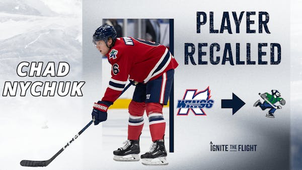 KALAMAZOO'S CHAD NYCHUK RECALLED FROM LOAN BY ABBOTSFORD (AHL)