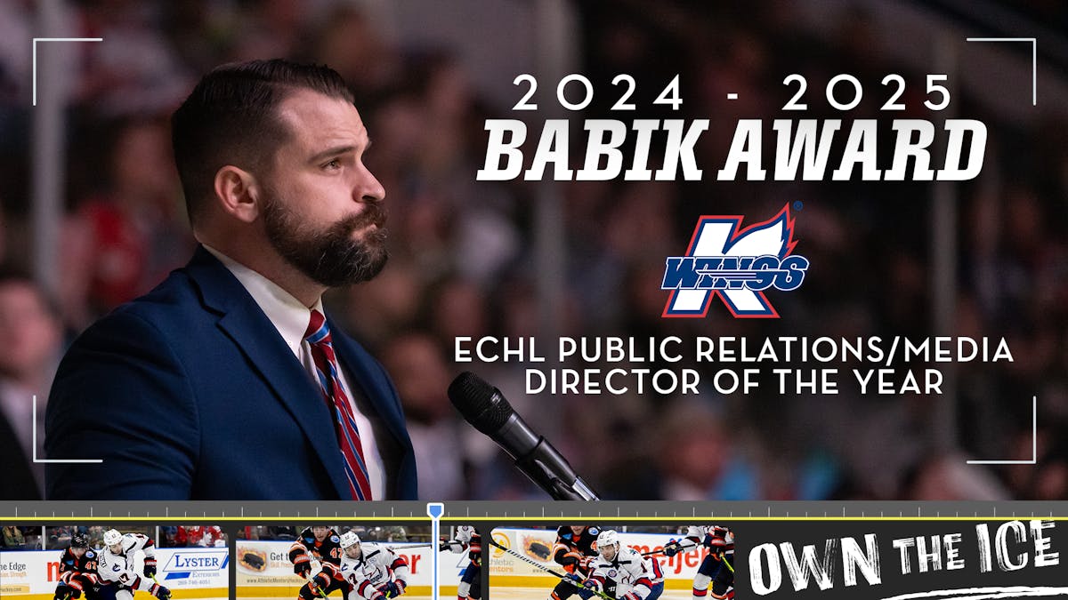 CADEAU EARNS BABIK AWARD, ECHL MEDIA/PR DIRECTOR OF THE YEAR