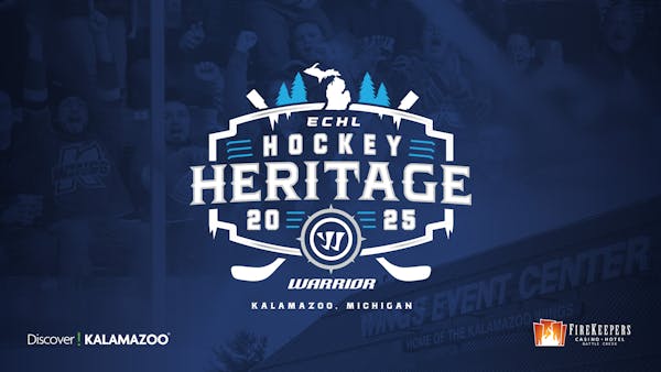 KALAMAZOO NAMED HOST CITY FOR 2025 WARRIOR/ECHL HOCKEY HERITAGE WEEKEND