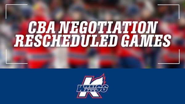 K-WINGS ANNOUNCE RESCHEDULED GAMES DUE TO CBA NEGOTIATION POSTPONEMENT