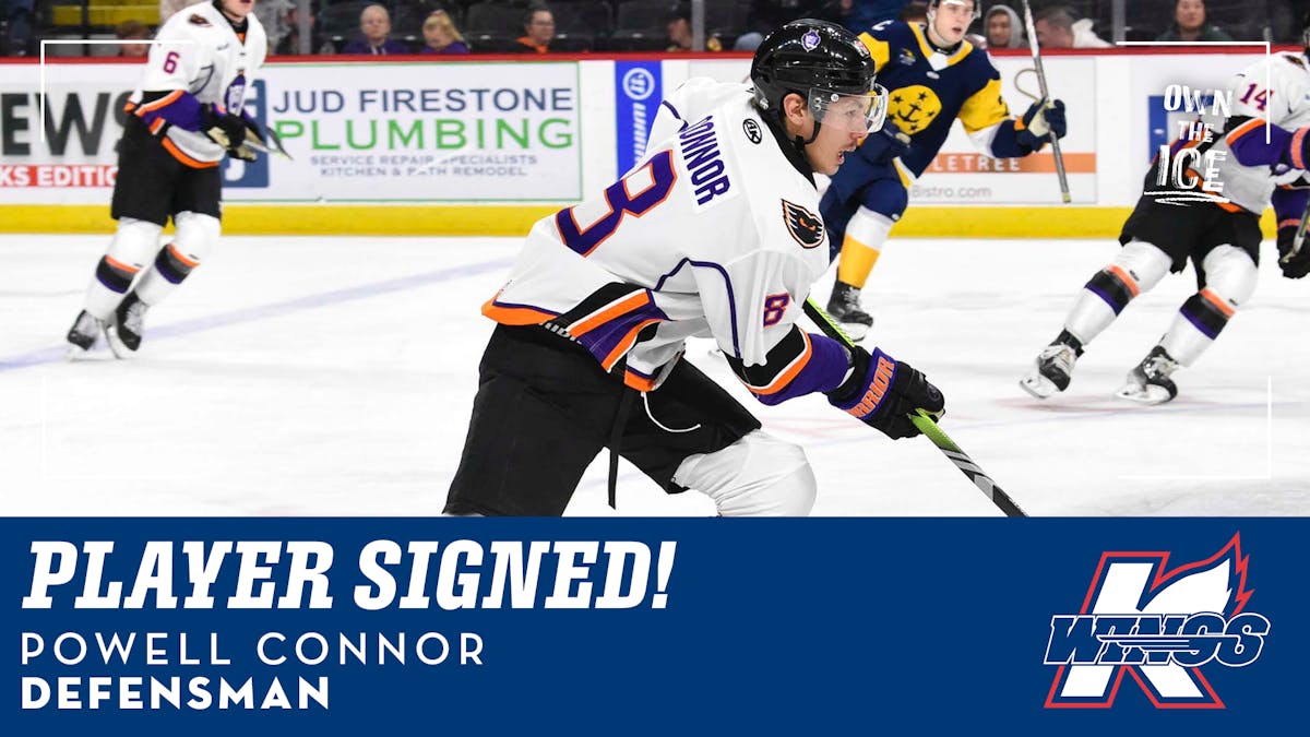 K-WINGS SIGN DEFENSEMAN POWELL CONNOR TO 2025-26 ROSTER