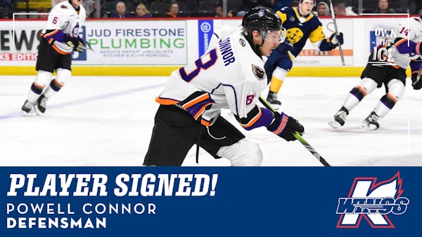K-WINGS SIGN DEFENSEMAN POWELL CONNOR TO 2025-26 ROSTER