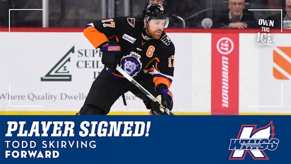 K-WINGS LAND SAVY VETERAN FORWARD TODD SKIRVING