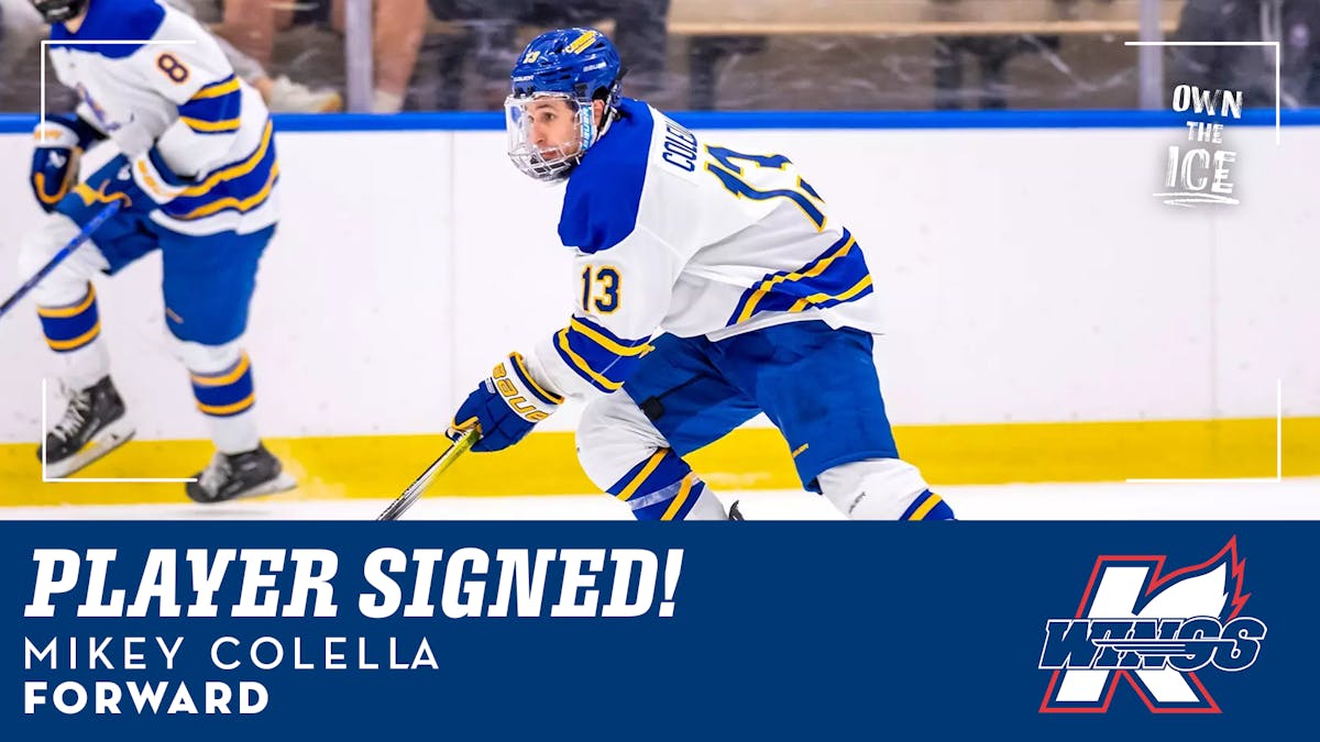 K-WINGS SIGN ROOKIE FORWARD MIKEY COLELLA FOR 2025-26