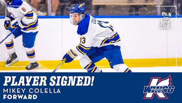 K-WINGS SIGN ROOKIE FORWARD MIKEY COLELLA FOR 2025-26