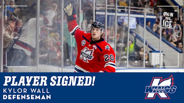 K-WINGS LOCK IN DEFENSEMAN KYLOR WALL FOR 2025-26