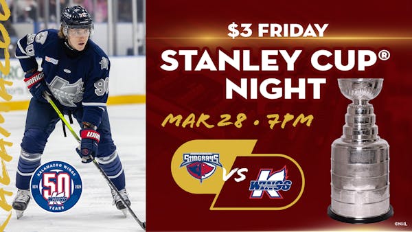 STANLEY CUP® COMING TO WINGS EVENT CENTER ON MAR. 28