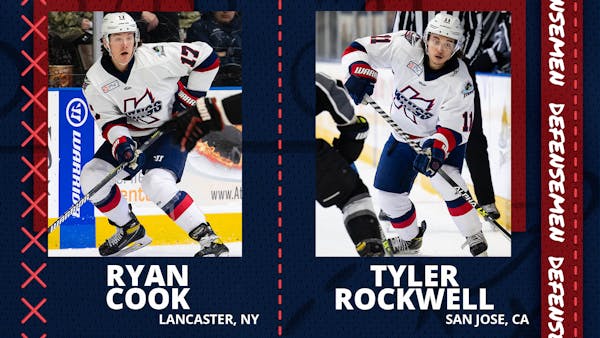 K-WINGS RE-SIGN DEFENSEMEN RYAN COOK &amp; TYLER ROCKWELL