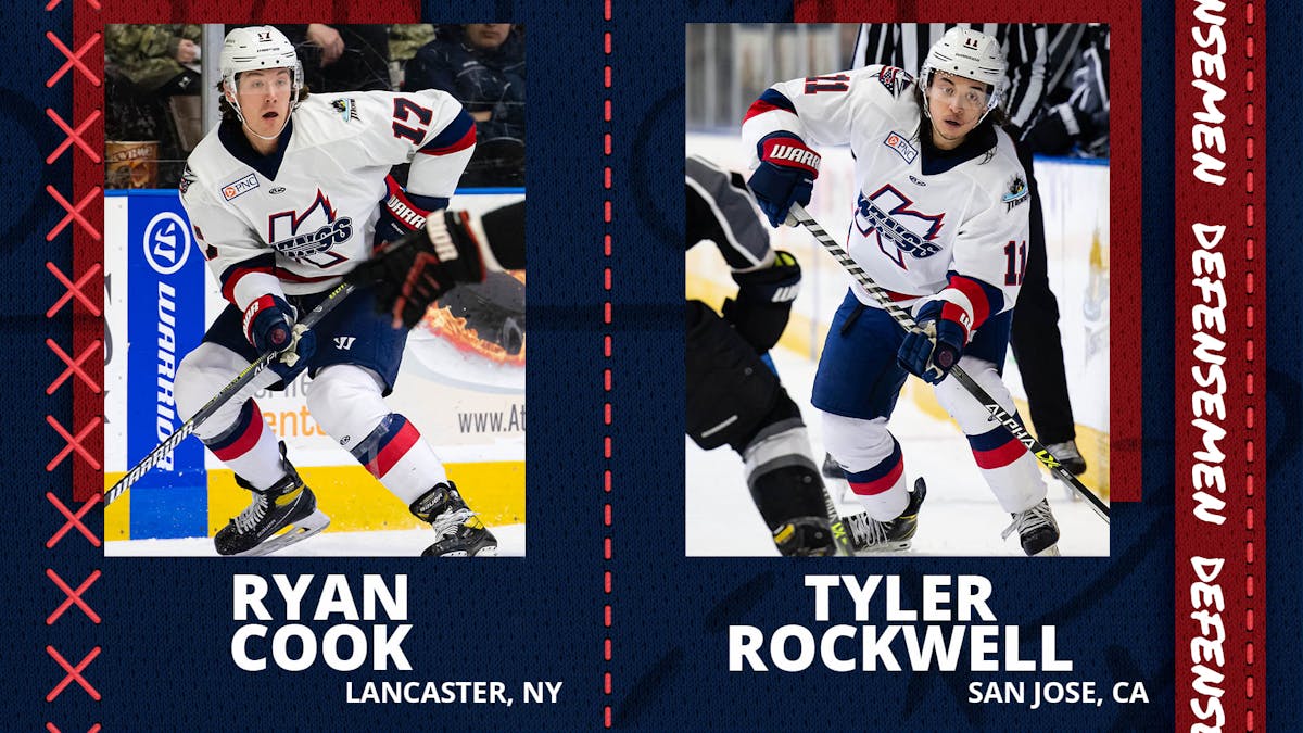 K-WINGS RE-SIGN DEFENSEMEN RYAN COOK &amp; TYLER ROCKWELL