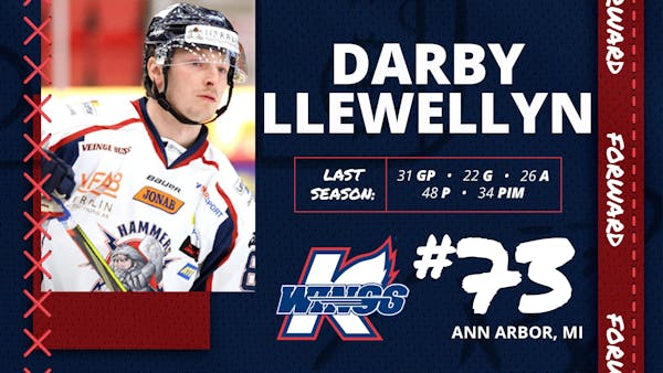 K-WINGS SIGN FORWARD DARBY LLEWELLYN