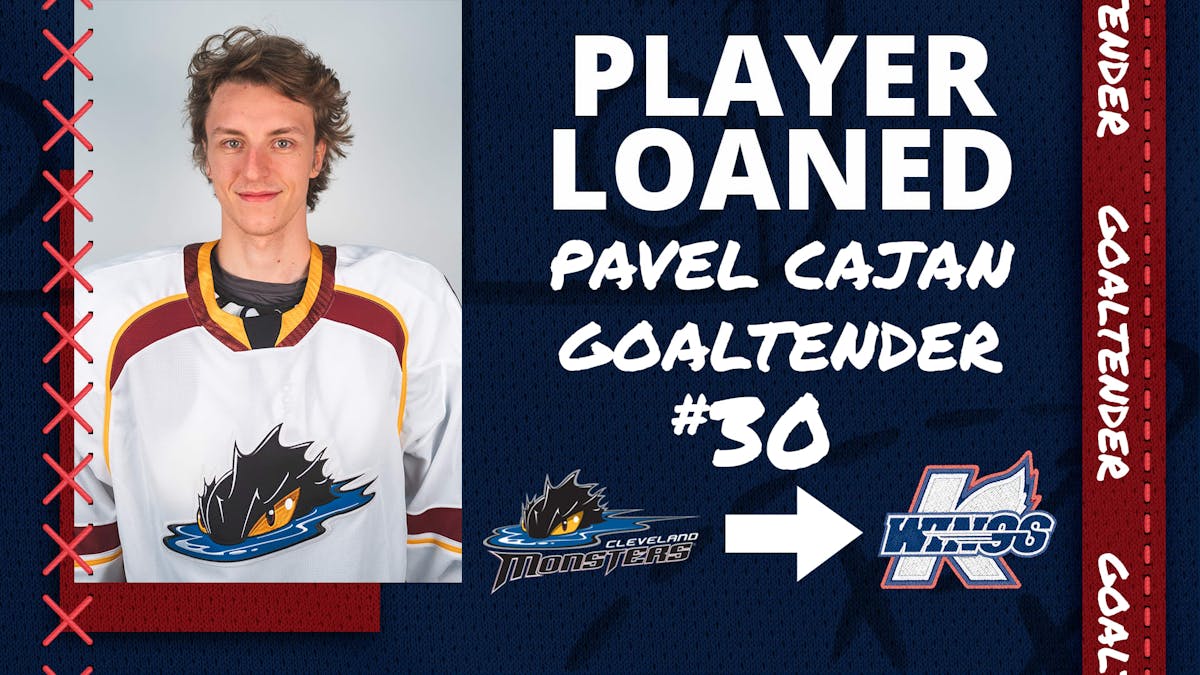 K-WINGS LOANED GOALTENDER PAVEL CAJAN FROM MONSTERS