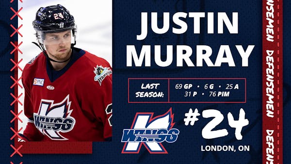 K-WINGS RE-SIGN DEFENSEMAN JUSTIN MURRAY