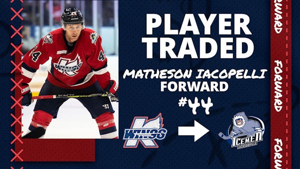 K-WINGS TRADE FORWARD MATHESON IACOPELLI TO ICEMEN