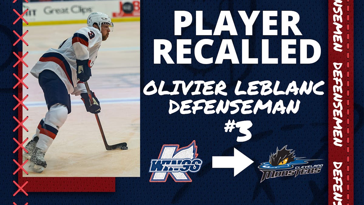 MONSTERS RECALL DEFENSEMAN OLIVIER LEBLANC