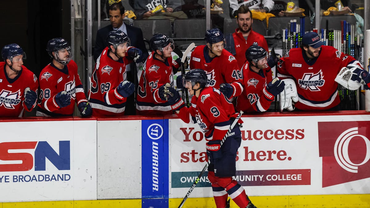 K-WINGS POUR IT ON WALLEYE BEHIND McCARTY HAT TRICK