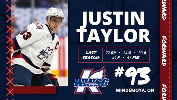 K-WINGS RE-SIGN JUSTIN TAYLOR