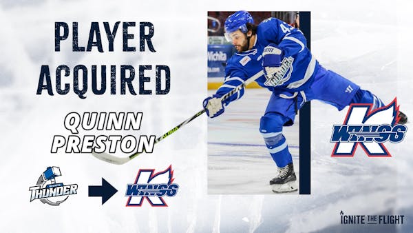 K-WINGS ACQUIRE FORWARD QUINN PRESTON FROM WICHITA