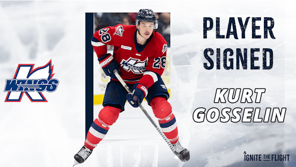 K-WINGS INK DEFENSEMAN KURT GOSSELIN FOR 2023-24