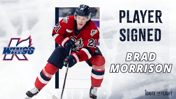 K-WINGS SIGN FORWARD BRAD MORRISON